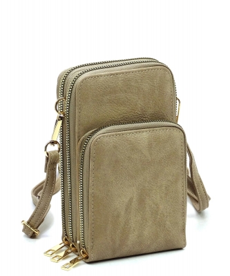Fashion Crossbody Bag Cell Phone Purse AD081 STONE